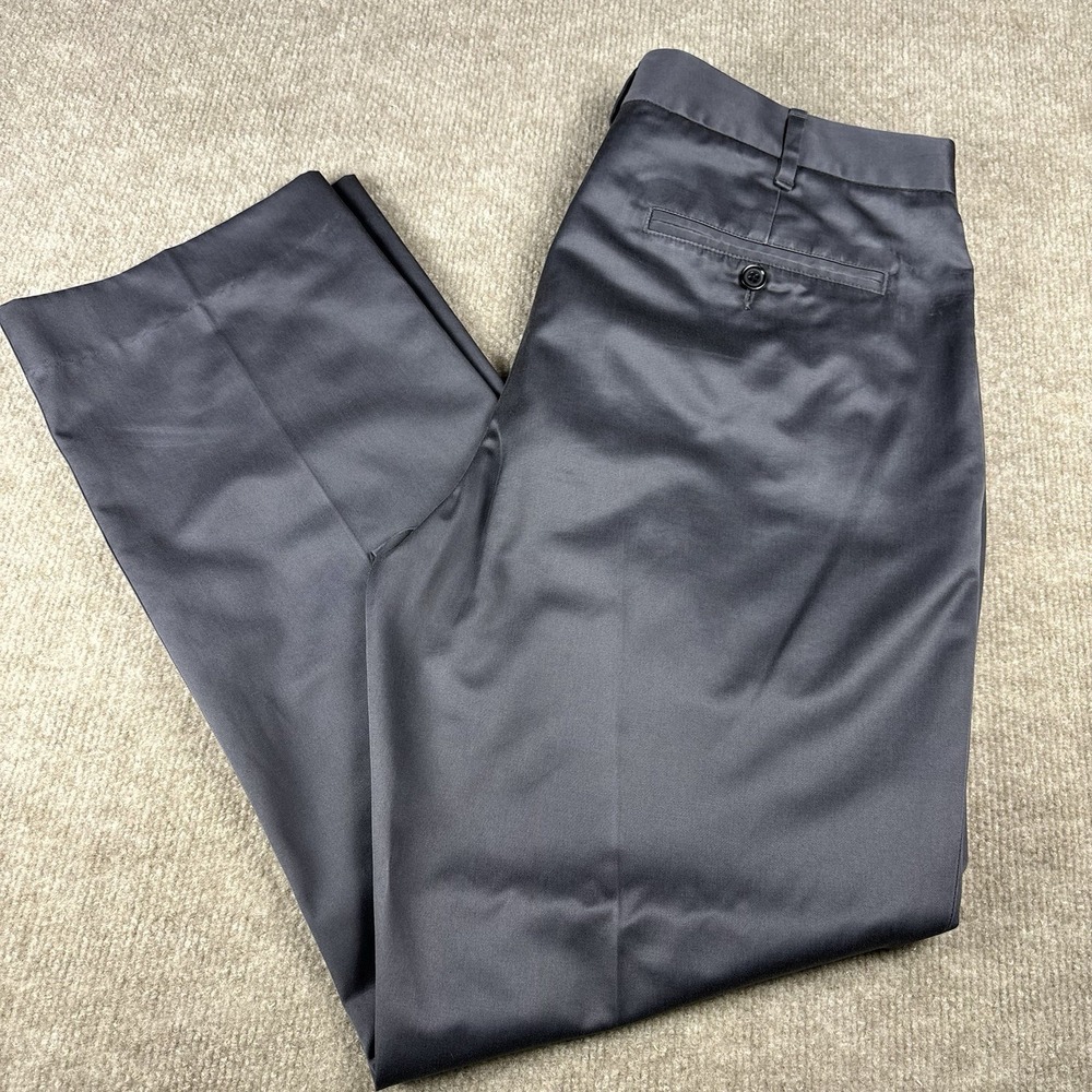 Bonobos Friday Pants Mens 33x29 Gray Straight Fit‎ Chino Dress Pants Hemmed